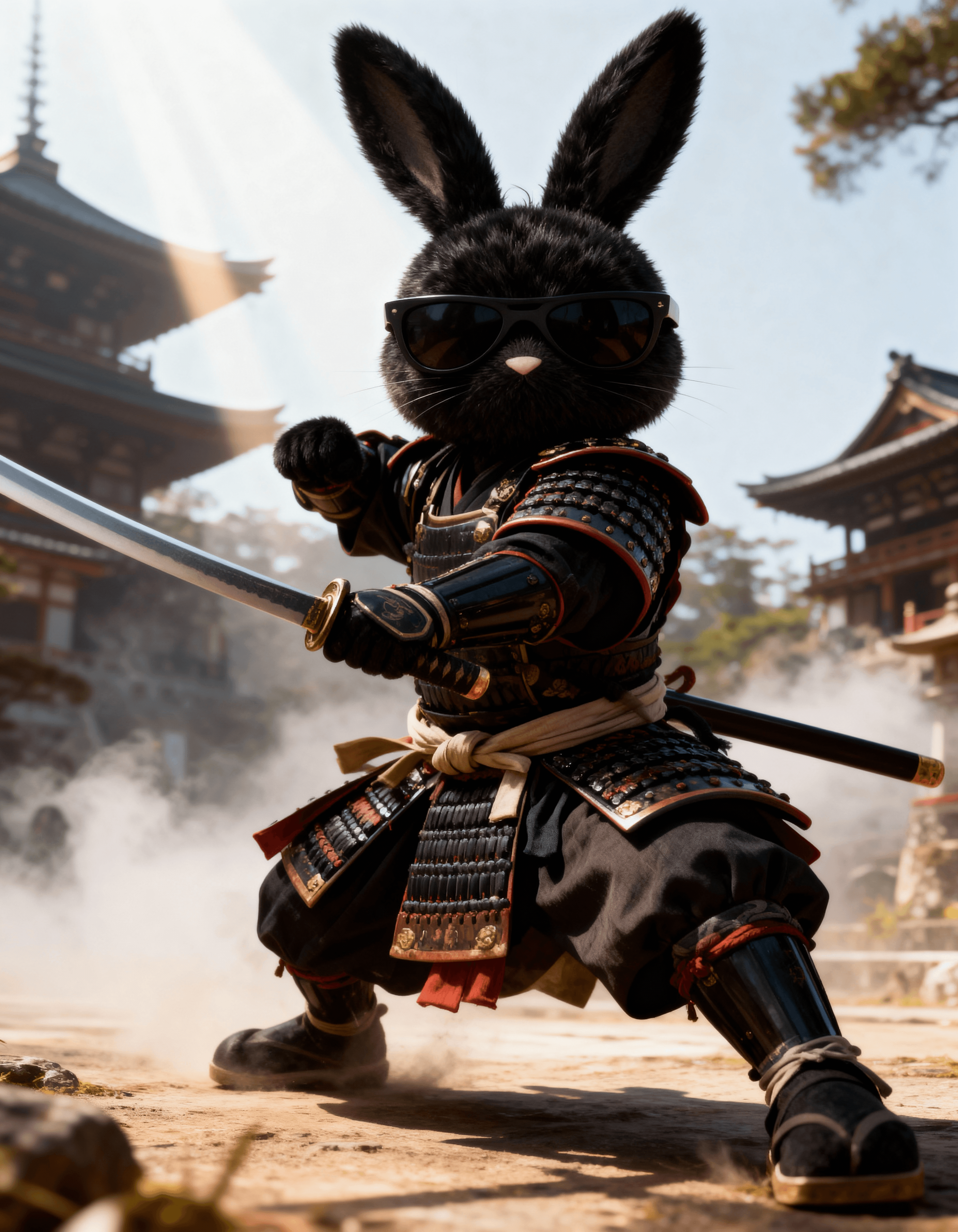 Onun samurai com espada