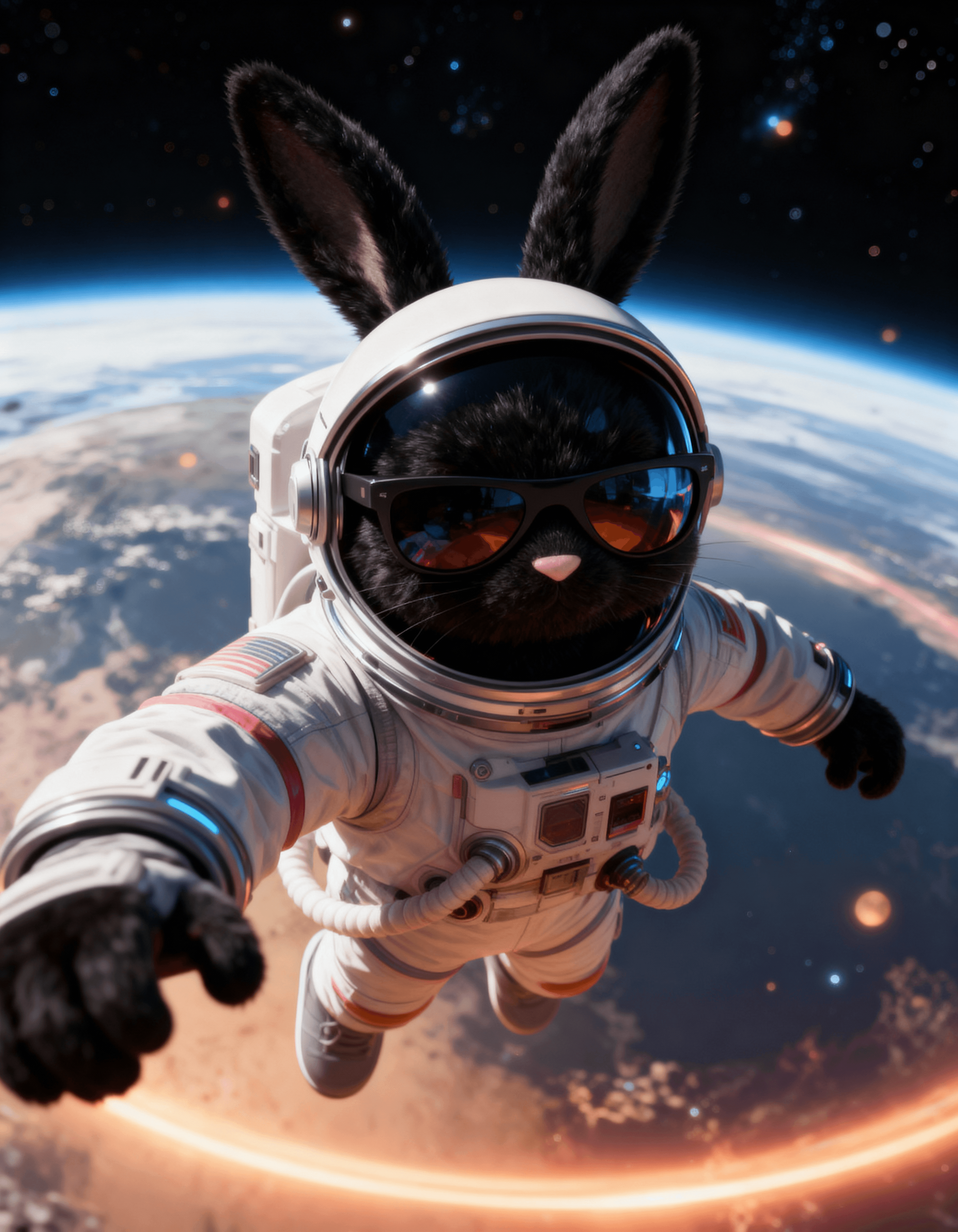 Onun astronauta em órbita da Terra